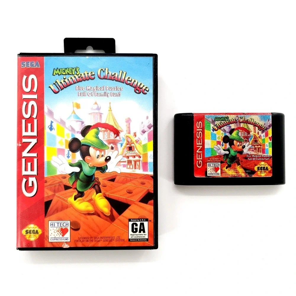 Mickey's Ultimate Challenge (Sega Genesis, 1994) Authentic No Manual Tested